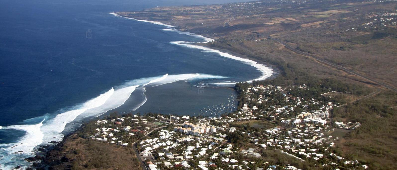 Etang Salé vue du ciel - Ile de la Réunion