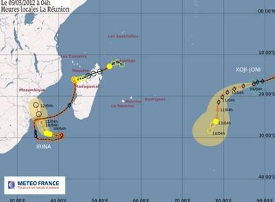 Tempêtes tropicales réunion mars 2012