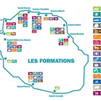 Carte de l'apprentissage à la Réunion