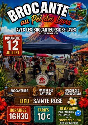 Brocante à Sainte-Rose avec les brocanteurs des laves Brocante à Sainte-Rose
