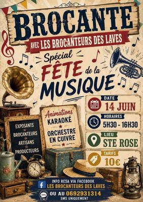 Brocante à Sainte-Rose avec les brocanteurs des laves Brocante à Sainte-Rose