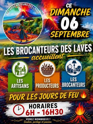 Brocante à Sainte-Rose avec les brocanteurs des laves Brocante à Sainte-Rose