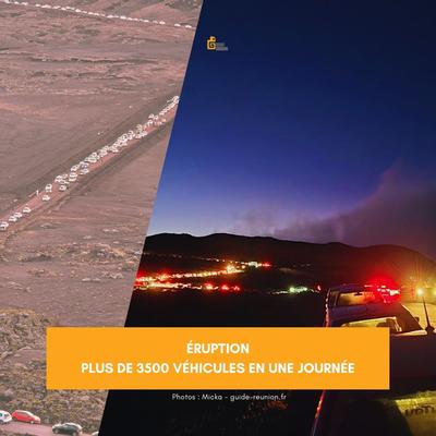 Des images de la circulation lors de l'éruption de janvier 2026