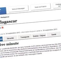 Conseils au voyageurs à Madagascar