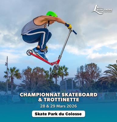 Championnat skateboard & trottinette freestyle à Saint-André