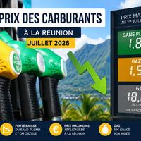 Prix des carburants à La Réunion en Juillet 2026