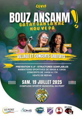 Affiche Bouz Ansanm – Le Port - La Réunion