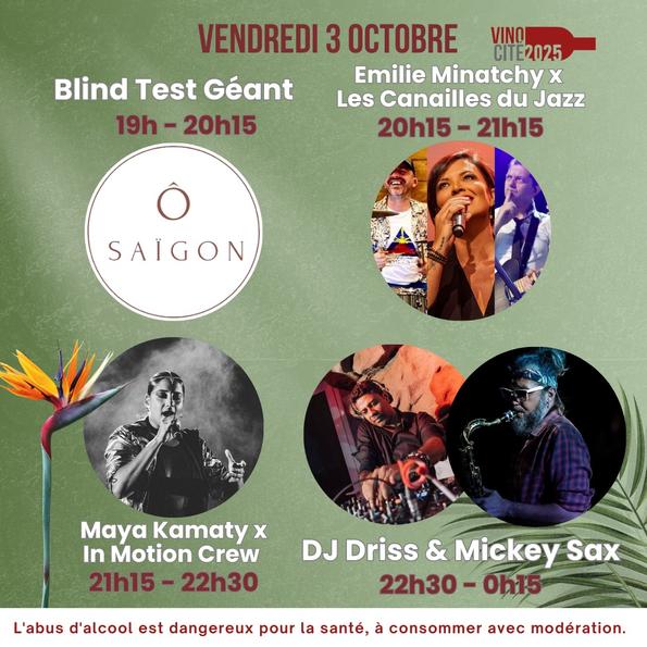 Programme Vinocité Vendredi