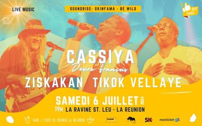 Concert live Cassiya - Ziskakan - Tikok Vellaye à La Réunion