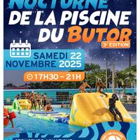 Nocturne de la piscine du Butor à Saint-Benoît 