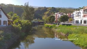 Saint-Leu : ravine et vue vers les Hauts