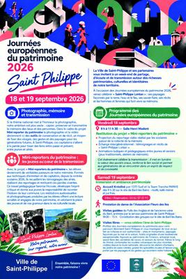 Journées européennes du patrimoine à Saint-Philippe