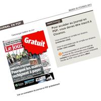 Capture d'écran du site de Clicanoo (PDF Gratuit ce mardi 5 février)