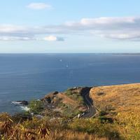 RN1 dans le secteur du Cap Lahoussaye à Saint-Paul
