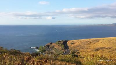 RN1 dans le secteur du Cap Lahoussaye à Saint-Paul
