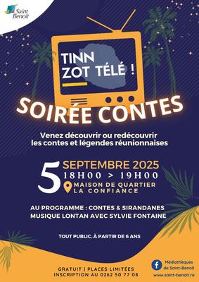 Soirée contes à Saint-Benoît