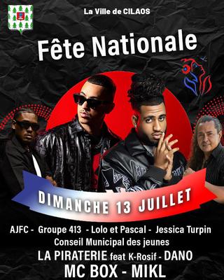 Programme du 14 juillet à Cilaos