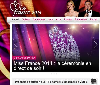 Miss France en direct sur TF1 à 20h50 (heure de métropole)
