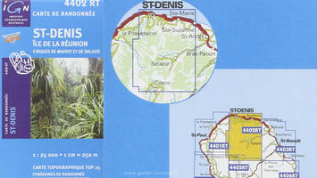 Carte IGN de St Denis de la Réunion - Mafate et Salazie (Couverture)
