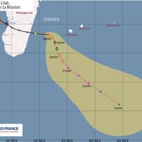 Prévisions de trajectoire Météo France de Chedza - 18 janvier 2015 à 4h