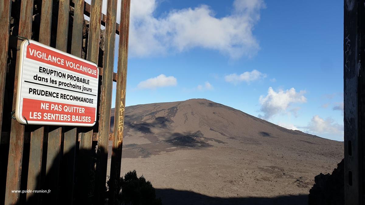 L'unique accès au volcan de La Réunion