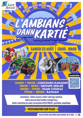 L'ambians dann kartié à Saint-Benoît
