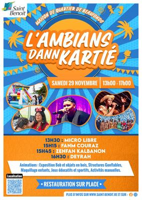 L'ambians dann kartié à Saint-Benoît
