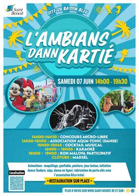 L'ambians dann kartié à Saint-Benoît