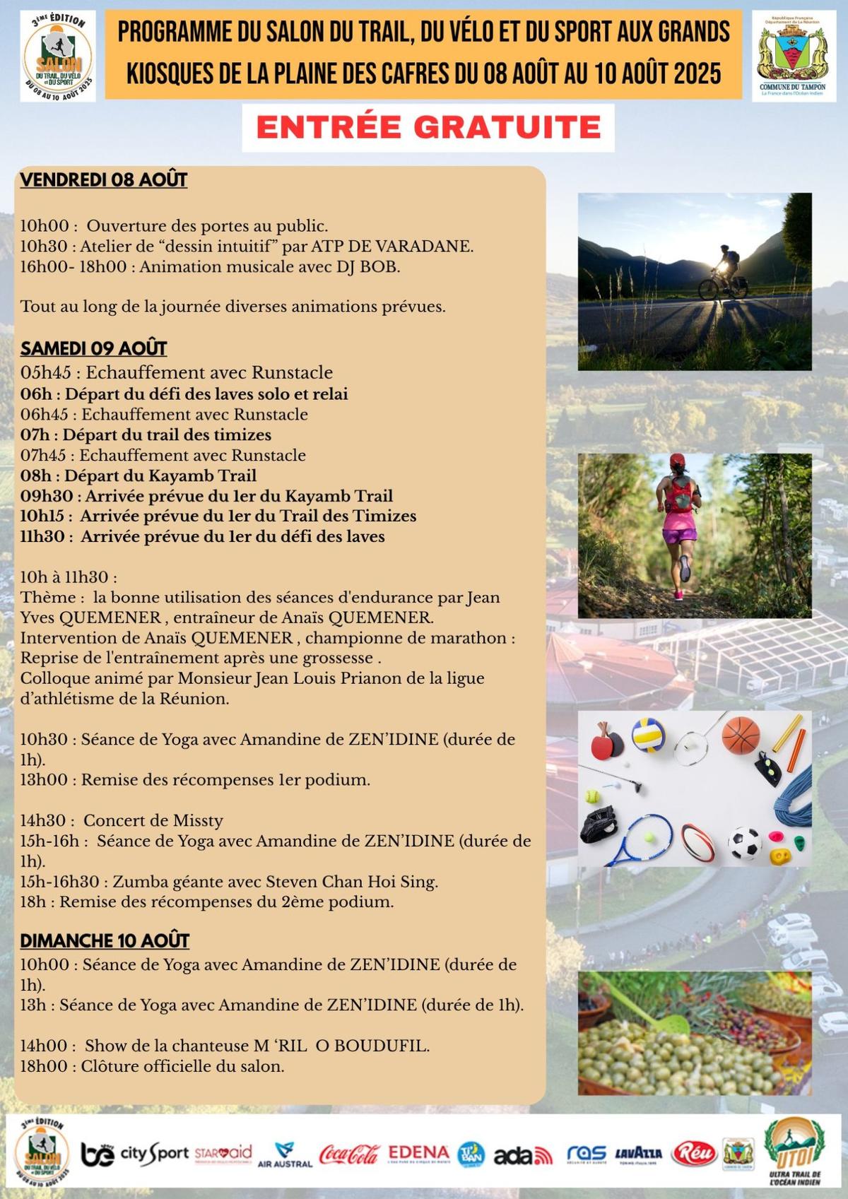 Programme salon du trail