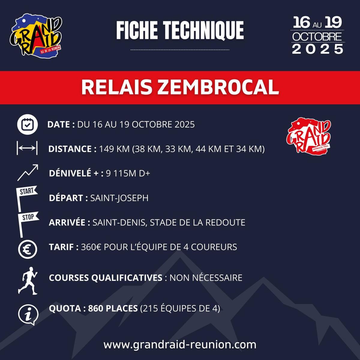 Relais Zembrocal Trail - Grand Raid Réunion