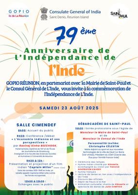 Anniversaire de l’indépendance de l’Inde à La Réunion