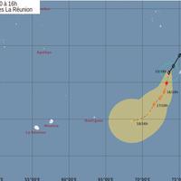 Cyclone Alicia - Prévisions Météo France au 15 novembre 2020