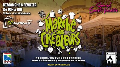 Marché des créateurs au Carré Cathédrale à Saint-Denis de La Réunion