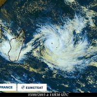 Cyclone Bansi - image satellite - 15 janvier 2015 à 11h30