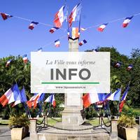 Cérémonie du 14 juillet à La Possession 