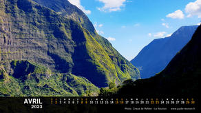 Calendrier Avril 2023 - Île de la Réunion