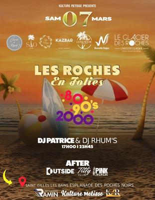 Les Roches en folie : animation sur l'esplanade des Roches Noires à St-Gilles