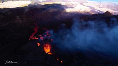 Vidéo de l'éruption volcanique de février 2019