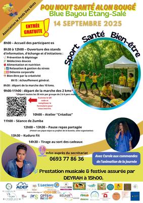 Journée sport, santé et bien-être à l'Etang-Salé