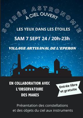 Soirée astronomie au Village de l'Eperon