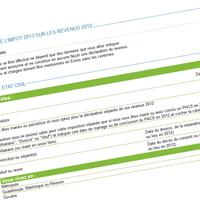 Simulateur d'impôt sur le revenu (capture d'écran)