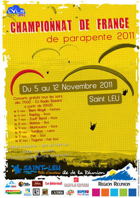 championnat de france de parapente - Ile de la Réunion