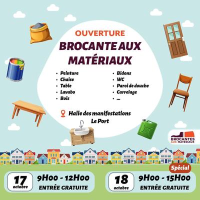 Brocante aux matériaux à La Réunion