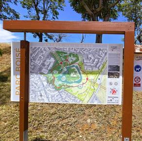 Carte / plan du parc boisé - Le Port - La Réunion
