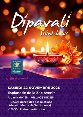 Saint-Louis fête la lumière avec les associations tamoules Dipavali à Saint-Louis