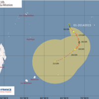 Dépression tropicale à 1800 km de La Réunion