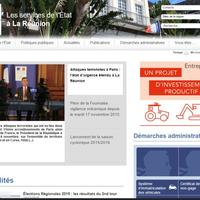 Capture d'écran du site de la préfecture  de la Réunion