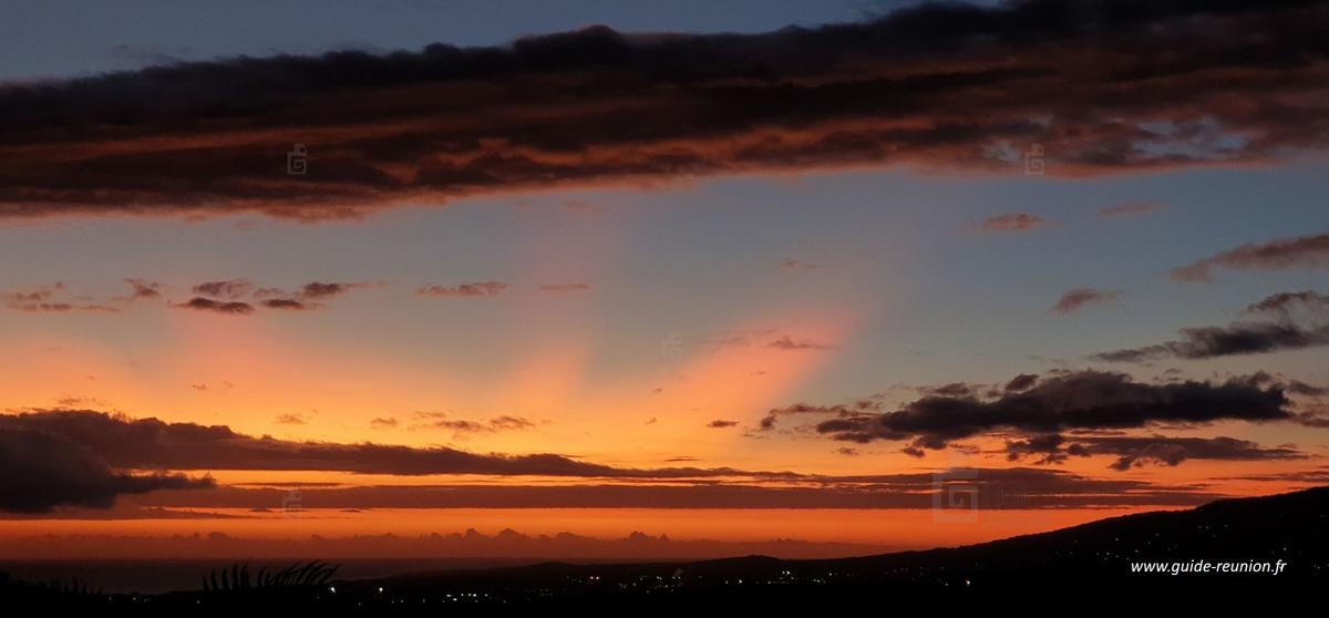 Coucher de soleil à La Réunion