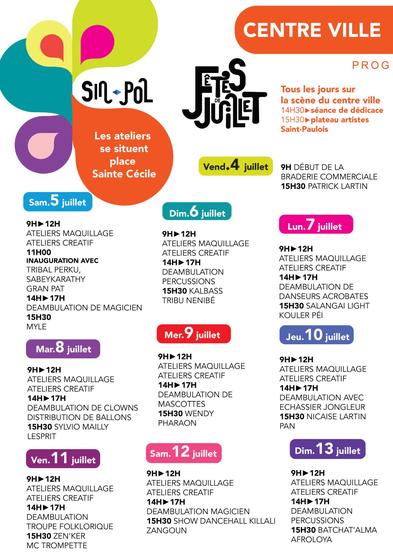 Fête de Saint-Paul - Programme centre ville