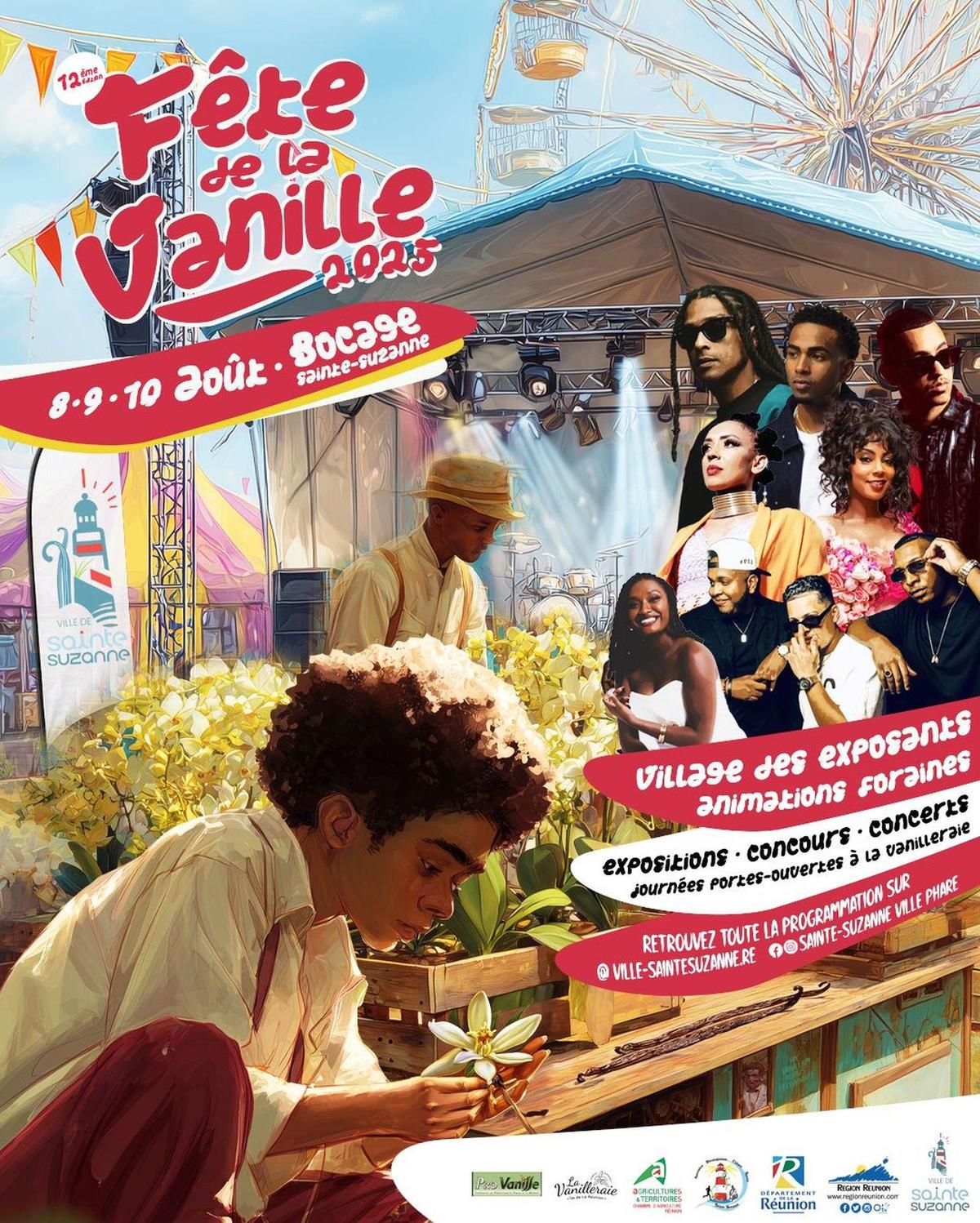 Visuel de la fête de la vanille à Sainte-Suzanne - La Réunion (974) Fête de la vanille